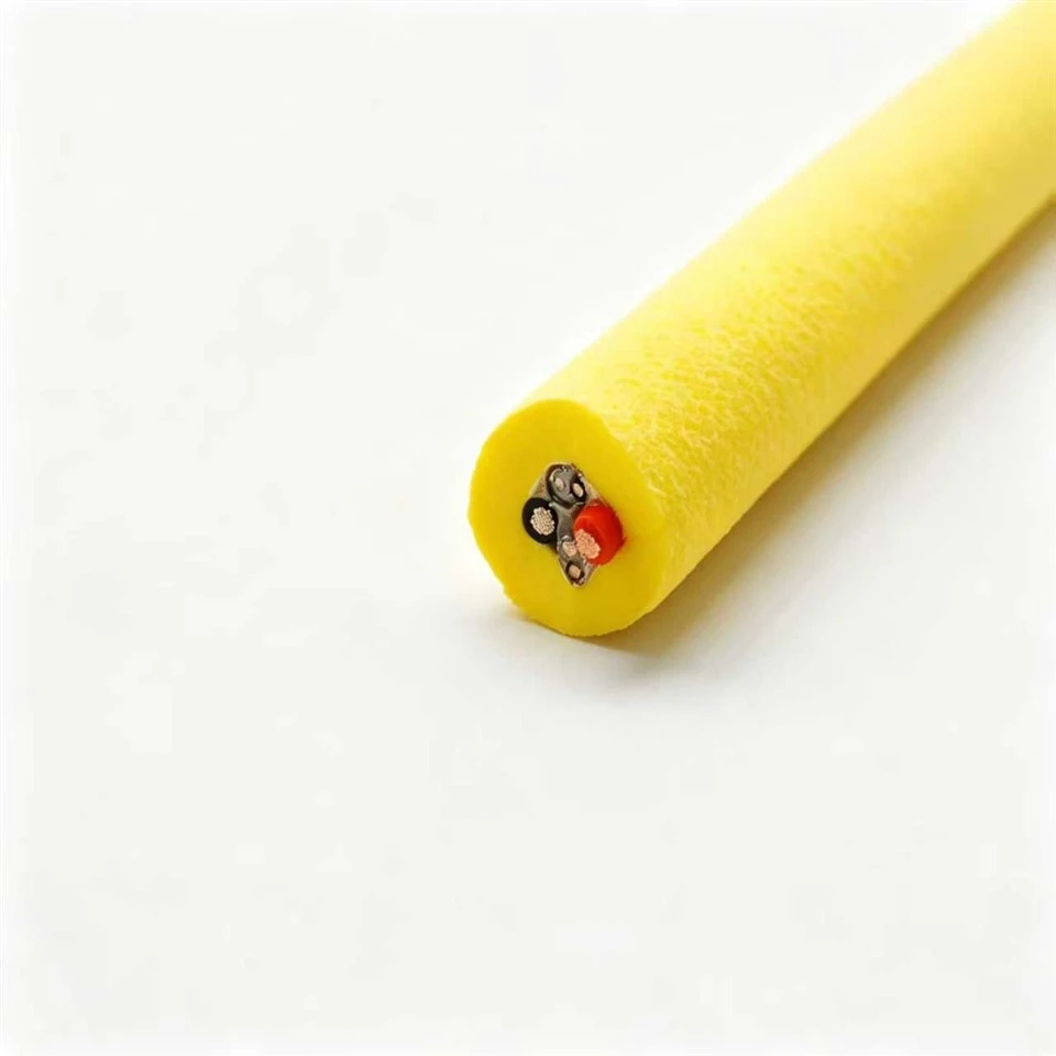 Industrial ROV Cable 6 Core Buoyant Structure PE Insulation Foamed TPU Sheath Aluminum Foil Shield For Marine Underwater Robot high quality